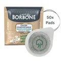 Produktbild: Caffè Borbone Miscela Nera 50x Kaffeepads kompostierbare Pads 44mm ESE Maschine