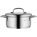 Produktbild: WMF Bratentopf Mini, 0,9 L, rund, backofengeeignet, rostfrei, stapelbar, breiter Schüttrand, geschmacksneutral, säurefest, TransTherm®-Allherdboden, Kochen, Töpfe, Bräter