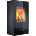 Produktbild: Wodtke Kaminofen Casa Glas black, 6 kW, wandhängend