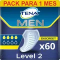 Produktbild: TENA MEN Inkontinenzprotektoren Level 2 für Männer mittlerer Harnverlust 60 St.