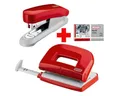 Produktbild: NOVUS Lochstanzer Evolution Twin Set fresh, Locher-Tacker-Büroset inkl. Heftklammern