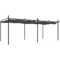 Produktbild: vidaXL Pergola mit Schiebedach Anthrazit 589x292x230 cm 360122