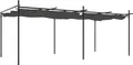 Produktbild: vidaXL Pergola mit Schiebedach Anthrazit 589x292x230 cm