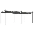 Produktbild: vidaXL Pergola, Pavillon mit Schiebedach, UV-beständig Überdachung Vordach für Garten Terrasse, Gartenpavillon Sonnnenschutz, Anthrazit 589x292x230 cm