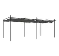 Produktbild: vidaXL Partyzelt Pergola mit Schiebedach Anthrazit 589x292x230 cm