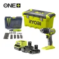 Produktbild: Ryobi Akku-Schlagbohrschrauber 'ONE+ Brushless RPD18BL1-2C42TA59' 18 V mit 2 Akkus und Ladegerät