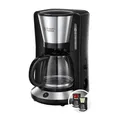 Produktbild: Russell Hobbs Kaffeemaschine [Brausekopf für optimale Extraktion&Aroma] Adventure (1 bis 10 Tassen, 1,25l Glaskanne,Warmhalteplatte, Abschaltautomatik,Tropf-Stopp, 1100W) Filterkaffeemaschine 24010-56