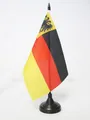Produktbild: TISCHFLAGGE DEUTSCHER BUND 1815-1866 21x14cm - DEUTSCHEN BUNDES TISCHFAHNE 14 x