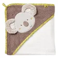 Produktbild: Fehn Badetuch Baby Australia - Badehandtuch Kinder Poncho aus Baumwolle - Handtuch mit süßem Koala - Babybadetuch mit Kapuze für Babys und Kleinkinder ab 0+ Monaten – Kapuzenhandtuch Maße 80 x 80 cm