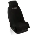Produktbild: fixcape Baumwolle Schonbezug Autositz vorne universal schwarz, Auto-Sitzbezug Vordersitze Frottee, Autositzschoner Cotton, Auflage Schutz Fahrersitz