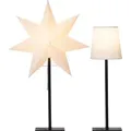 Produktbild: Best Season - Star Trading Tischlampe 'frozen' Mit Wechselschirm, Weiß, 55cm/42cm