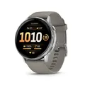 Produktbild: Garmin Venu 4 silber/grau 45mm 010-03014-01, Silikonarmband