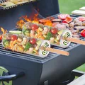 Produktbild: 2erPack rollender Grillkorb mit Holzgriff, zylindrischer EdelstahlGrillkorb, ...