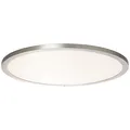 Produktbild: Brilliant Smooth WiZ Connected LED Deckenaufbau-Paneel 60cm rund Panel dimmbar App-Steuerung CCT Einstellung der Lichttemperatur flächiges Licht Nachtlichtfunktion nickel 3800 Lumen