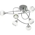 Produktbild: Wofi Deckenleuchte, Silber, Glas, Metall, 57x28x57 cm, Lampen & Leuchten, Innenbeleuchtung, Deckenleuchten