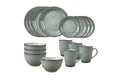 Produktbild: NTK-Collection Frühstücks-Geschirrset Geschirrset 16-teilig grün Antonia (16-tlg), 4 Personen, Keramik, Tafelservice Frühstücksset
