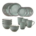 Produktbild: Geschirrset 16-teilig grün Antonia Tafelservice Frühstücksset NTK-Collection
