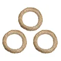 Produktbild: DekoPrinz® Strohkränze, 3 Stück | ø 30 cm Durchmesser | 5 cm Stärke | Strohrömer, Türkranz, Deko-Kranz, Kranz-Rohling, Strohring