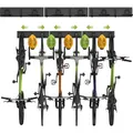 Produktbild: Pulverbeschichtete Fahrrad Wandhalterung 48 zoll für 6 Bikes & 5 Helme