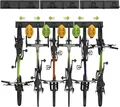 Produktbild: Stabiler Fahrradwandhalter für 6 Fahrräder & 5 Helme, bis 500 Pfund, Schwarz