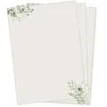 Produktbild: Tara Verde Briefpapier 50 Blatt Papier DIN A4 beidseitig floral Natur Eukalyptus Erwachsene