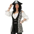 Produktbild: Fries Piraten-Kostüm Piratin Totenkopf Halloween Weste Horror Karneval Fasching Party 40