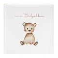 Produktbild: goldbuch 24 458 Fotoalbum Teddybär Foto Album 60 weiße Seiten für 120 Bilder, Babyfotobuch für Mädchen und Jungs, Kunstdruck, Babyalbum Beige, Fotobuch 25 x 25 x 4 cm