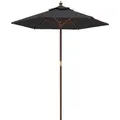 Produktbild: vidaXL Sonnenschirm mit Holzmast Schwarz 196x231 cm 363165
