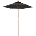 Produktbild: vidaXL Sonnenschirm mit Holzmast Schwarz 196x231 cm