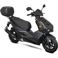 Produktbild: Motorroller Striker 125ccm 85km/h, Euro 5+, mattschwarz, mit Top Case, GT Union - Schwarz