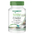 Produktbild: Zinkcitrat mit 25 mg Zink - 60 Tabletten - für Haut, Haare und Nägel | fairvital