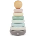 Produktbild: Bieco Stapelturm Baby | Steckspiel Ringe ab 1 Jahr | Motorikspielzeug Holz Ringpyramide