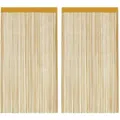 Produktbild: Fadenvorhänge 2 Stk. Golden 140x250 cm vidaXL
