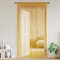 Produktbild: Fadenvorhänge 2 Stk. Golden 140x250 cm Fadengardine Fransenvorhang vidaXL
