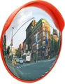 Produktbild: Wiltec Verkehrsspiegel 45 cm konvex mit Schutzhaube, runder Sicherheitsspiegel mit 160-160° Sichtfeld, Konvexspiegel aus Polycarbonat, Überwachungsspiegel für Ausfahrten inkl. Montagematerial