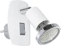 Produktbild: Eglo Leuchten LED Steckdosenspot Steckerleuchte MINI 4 weiss, chrom
