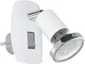 Produktbild: Chrom Grau Moderne Wandlampe für die Steckdose 3000K 240lm 1x3W/LED IP20 110°