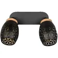 Produktbild: Deckenstrahler, Natur, Schwarz, Gold, Holz, Metall, Kiefer, 27x12x28 cm, Lampen & Leuchten, Innenbeleuchtung, Spots & Strahler, Deckenspots
