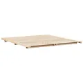 Produktbild: vidaXL Bodenbettgestell Braun 200 x 220 cm Massivholz Kiefer, Stylischer, moderner Bettrahmen, rechteckige Plattform, platzsparende Aufbewahrung, minimalistisches Holz-Möbel