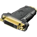 Produktbild: Goobay HDMI/DVI Adapter [1x HDMI-Buchse - 1x DVI-Buchse 24+5pol.] Schwarz vergoldete Steckkontakte 0.00 m