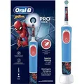 Produktbild: Oral-B | Electric Toothbrush | Vitality PRO Kids Spiderman | Rechargeable | For kids | Number of brush heads included 1 | Number of teeth brushing ... - Blau/Rot
