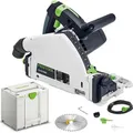 Produktbild: Festool Tauchsäge TS 55 FEBQ-Plus, Handkreissäge, 1200 W, Schnittleistung bis 55mm, mit Koffer