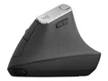Produktbild: Logitech MX Vertical - Vertikale Maus - ergonomisch - optisch - 6 Tasten - kabellos, kabelgebunden - Bluetooth, 2.4 GHz