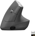 Produktbild: Logitech MX Vertical Kabellose Ergonomisch Maus - Schwarz 910-005448 - B-Ware