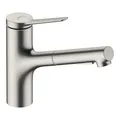 Produktbild: hansgrohe Spültisch-Einhebelmischer 150 Zesis M33 mit Ausziehbrause, 2jet, Edelstahl-Optik