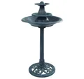 Produktbild: vidaXL Vogeltränke, Vogelbad mit Springbrunnen Grün 50×91 cm Kunststoff