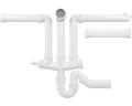 Produktbild: Beckenverbindung mit Siphon Blanco 2x 3 1/2