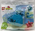 Produktbild: LEGO® DUPLO 30648 Wal Ente Seehund | 3 in 1 | 9 Teile | Ab 1 1/2 Jahre