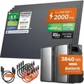 Produktbild: SOLARWAY Balkonkraftwerk 2000 Watt Duo | EcoFlow STREAM Max 3840 Wh Batterie Set