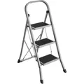 Produktbild: Songmics Klapptritt GSL003GY01, aus Stahlrohr, 3 Stufen, Standhöhe 70cm